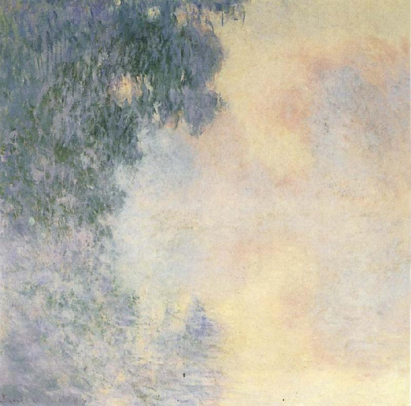 Claude Monet Arm of  the Seine near Giverny in the Fog oil painting picture